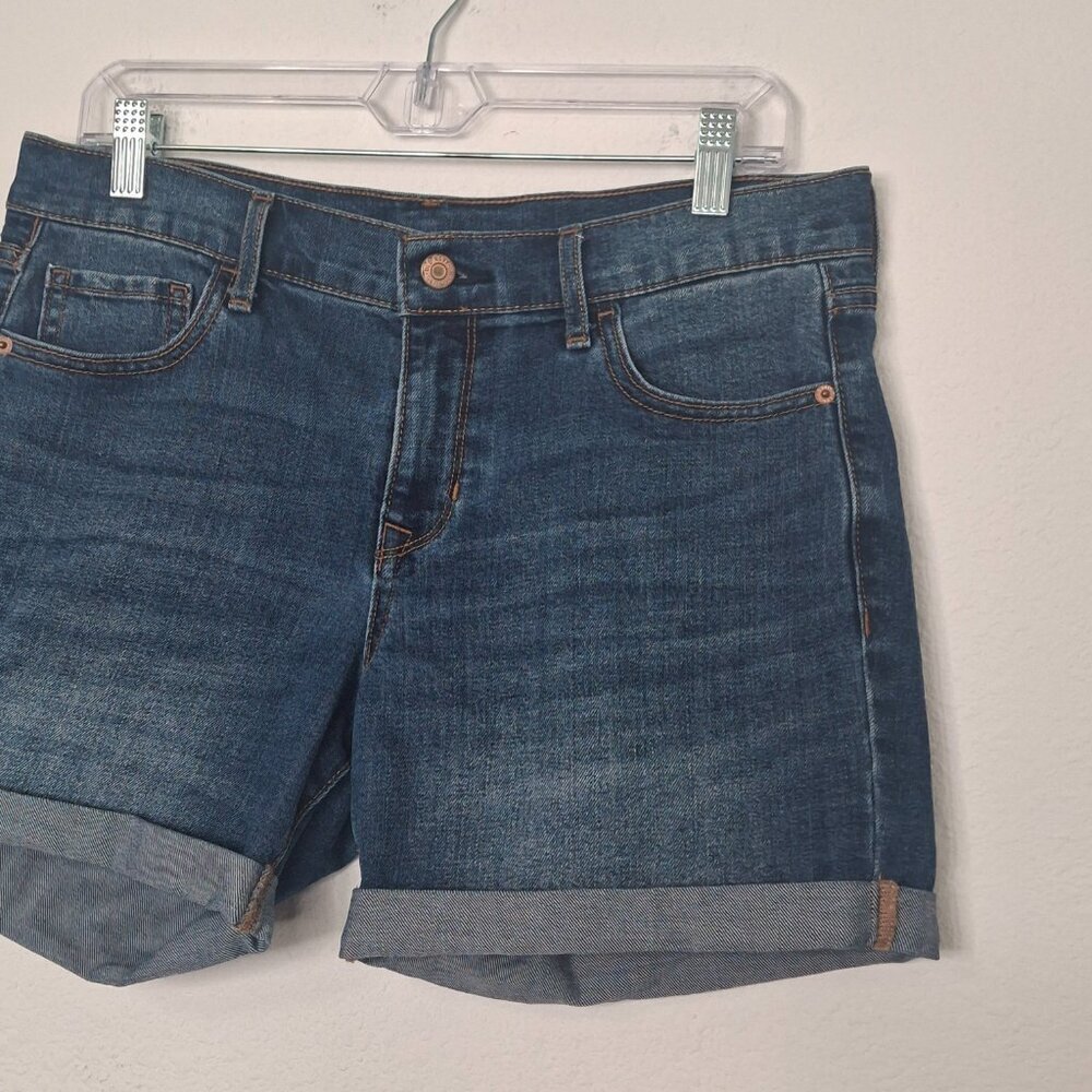 Old Navy Denim Shorts Sz 10 Medium Wash Mid Rise 4.5 inch Western Cowgirl - Picture 6 of 13